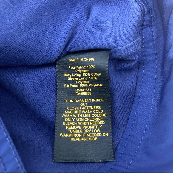 Boys Ralph Lauren Windbreaker Jacket, Royal Blue, Size 6 - Picture 9 of 16